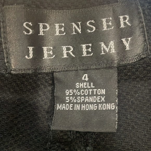 Vintage Spenser Jeremy ankle pants high waisted cotton spandex side zipper black - Picture 9 of 9